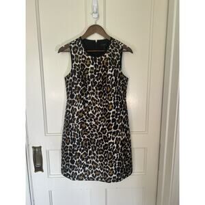 J. Crew Leopard Print Midi Dress